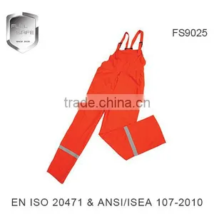 Reflective Safety Red Bib Pants With Reflective Tape thumbnail-1
