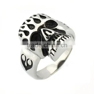 Casting Design Stainless Steel Masonic Skull Ring LR9375 thumbnail-1