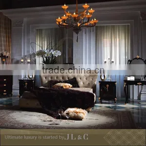JB26-31 Bed Stand With Gold Foil Camellia Flower Engraving From JL&C Luxury Classic Home Furniture (China Supplier) thumbnail-3