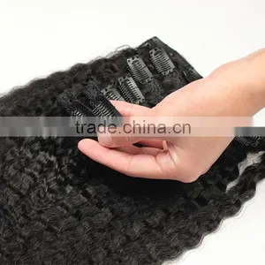 Soft Hair Last Long Time Accept Small Order Clip in Human Hair Extensions thumbnail-1