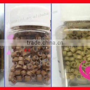 Keratin Micro Link Silicone Micro Ring 5030 Silicone Micro Bead Hair Extension Tubes Micro Rings Micro Links thumbnail-1