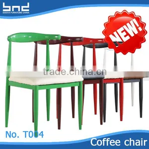 Dining Room Leather Chair Metal Frame General Use thumbnail-1