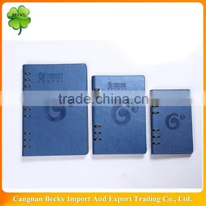 Various Colors Hard Leather Ring-binder Refillable Notebook in Different Sizes thumbnail-2