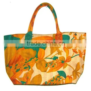 VINTAGE KANTHA TOTE BAG, KANTHA HANDBAG,SHOULDER BAG thumbnail-1