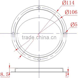 LED Glass Lens 92mm for LED Street Light KC92-T4 thumbnail-3