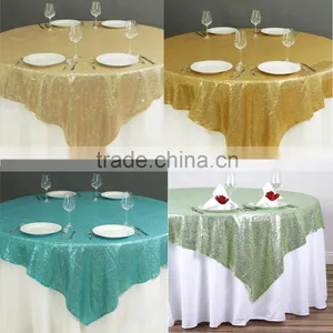 3MM Sequin Fabric Square Table Overlay thumbnail-1