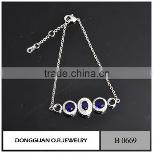Wholesale Fashion Promotional Custom Design Jewelry Silver Bracelet thumbnail-1