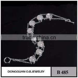 Hot Selling Friendship Bracelets Pink Quartz Gemstone Bracelet thumbnail-1