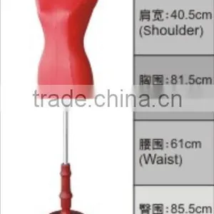 Fashionable Fabric Movable Mannequin Female With Wood Base thumbnail-4