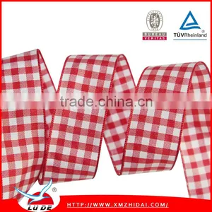 Factory Self-supporting Tarton Ribbon/plaid Ribbon thumbnail-1