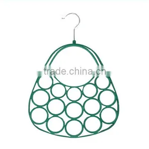 Velvet Flocked Scarf Tie Hanger, Purse Style thumbnail-3