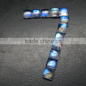 Natural Rainbow Moonstone Square Cabochon thumbnail-1