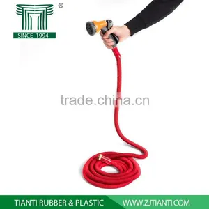 20CE Approved Retractable PVC Garden Water Hose Brass Fitting Expandable Garden Hose thumbnail-1
