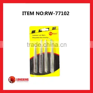 Best Selling 4Pcs Tweezer Set / Mobile Repair Tweezer Set/4pcs Tweezers Iron Electronic Tweezers thumbnail-1