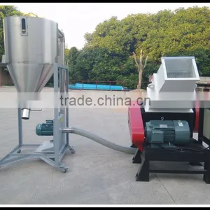 Plastic Pvc Pipes Crusher Equipment With Recyclying System, Blower and Silo thumbnail-5