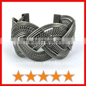 Fashion Design Braided Metal Wire Bangles thumbnail-1