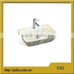 C41 Good Quality Marble Art Basin Hand Washing Basin for Bathroom thumbnail-1
