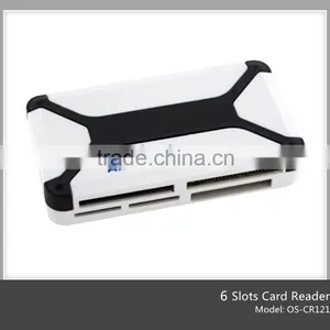 Android Usb Smart Sim Card Reader Plastic Coustom Logo Card Reader Writer With 6 Slots(OS-CR121) thumbnail-1
