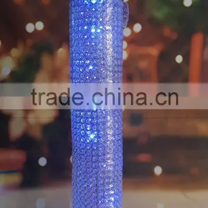 Tall Crstal Walkway Stand, Walkway Flower Holder Pillar for Weddings thumbnail-2