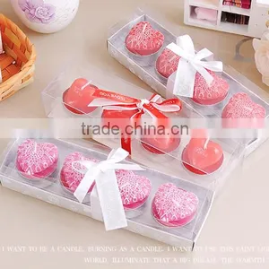Wholesale Multi-color Gift Flameless Scented Heart Shape Wedding Tealight Candle thumbnail-6
