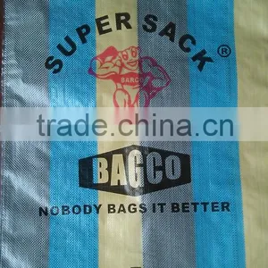 Color Strip pp Woven Sacks for 50kgs Gain Rice Sugar Etc thumbnail-1