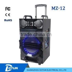 12 Inch Wooden Rechargeable Battery Portable Bluetooth Speaker MT-12 thumbnail-1