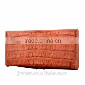 Fashion Custom Crocodile Skin Men's Bifold Wallet,Long Wallt Genuine Leather thumbnail-2