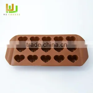 Heart Shaped 3d Silicone Mold Chocolate Cake Mold Ice Cube Trays for Delicious DIY Gifts for Love thumbnail-1