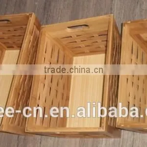 Hand Made 100% Bamboo Storage Basket for Home Use thumbnail-1