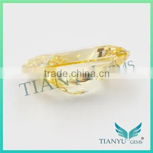 Wholesale Synthetic Heat Zircon Stone Yellow Rectangle CZ Gemstones Loose Cubic Zirconia Jewelry Price thumbnail-3