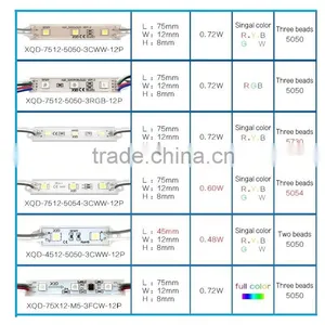 XQD New Cheap 12V Rgb Led Module Waterproof IP68 Glue Module Smd 5050 5054 5730 5630 2835 Smd Led Module Pixel Lights thumbnail-2