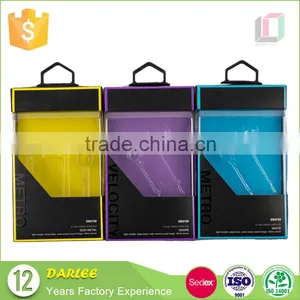 Wholesale Custom Blister Clear Window Paper Earpiece Packaging Box With Hanger thumbnail-6
