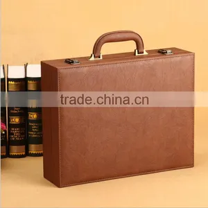 Chinese Factories Wholesale Custom Luxurious Leather Gift Boxes, Portable Storage Box thumbnail-4