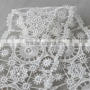 High Quality 100% Polyester Circles Embroidery Designs Flower Lace thumbnail-4