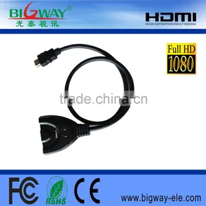 1080p Full-HD 2 Port 2 to 1 HDMI Switch Switcher 2 IN 1 OUT Hub With Remote Control for HDTV PS3 DVD thumbnail-5