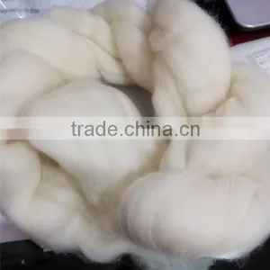 22.7mic 78mm Chinese Combed Wool Top No Dead Fiber thumbnail-1