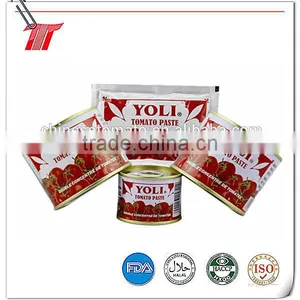Double Concentrated Sachet Tomato Paste OF YOLI Brand With Low Price thumbnail-2