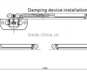 Light Type Inner-hanging Type Wardrobe Sliding Door Hardware Sliding Door Fittings thumbnail-2