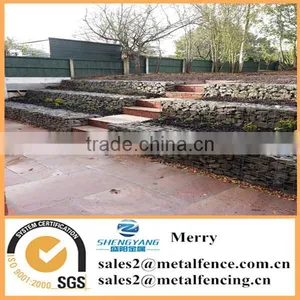 1mX0.5mX0.5m Galfan Hot-dipped Galvanized Welded Stone Gabion Basket Retaining Wall for Parking Area thumbnail-2