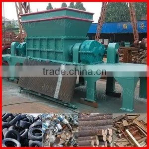 Used for Waste Tire Wood Pallet Twin Shaft Shredder thumbnail-2