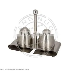 Restaurant Salt& Pepper Shaker Condiment Set With Stand thumbnail-1