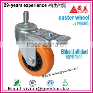 Hot Sale ISO9001 Certificated Long Working Life Rubber Industrial Caster thumbnail-2