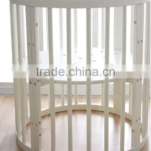 EN Standard Size Wooden Baby Cot thumbnail-1