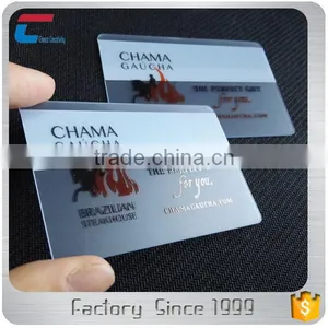 CR80 Credit Card Size Tranparent Translucent Plastic Cards thumbnail-1