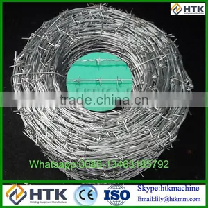 China Factory Price Double Twist High Tensile Quality 400M Hot Dipped Galvanized Steel Barbed Wire for Cattle Farm thumbnail-5