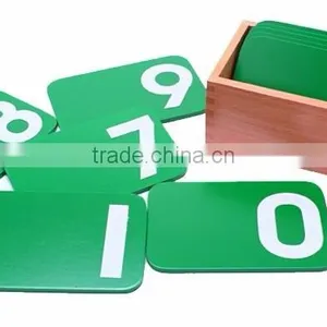 High Quality Wooden Educational Toys Children Montessori Set Digital Learning Board Math Sandpaper Number With Box thumbnail-4
