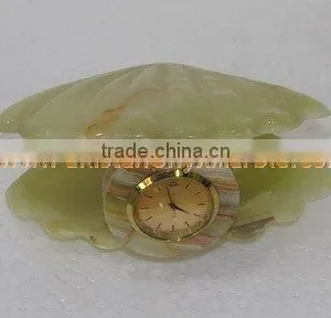 PAKISTAN SUPPLIER WHOLESALE New Selling Attractive Style CLOCKS ONYX MARBLE HANDICRAFTS thumbnail-5
