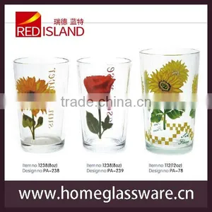 2015 New Design Drinking Glass Cup With Screen Printing thumbnail-1