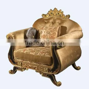 Retro Style Living Room Sofas, Hand Painting Chesterfield Sofa Set, Classic Wood Carving Living Rroom Furniture Set thumbnail-4