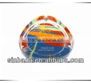 Glass Ashtray With Decal on Bottom ,high Quality Glass Ashtray,promotion Colored Glass Ashtray thumbnail-1